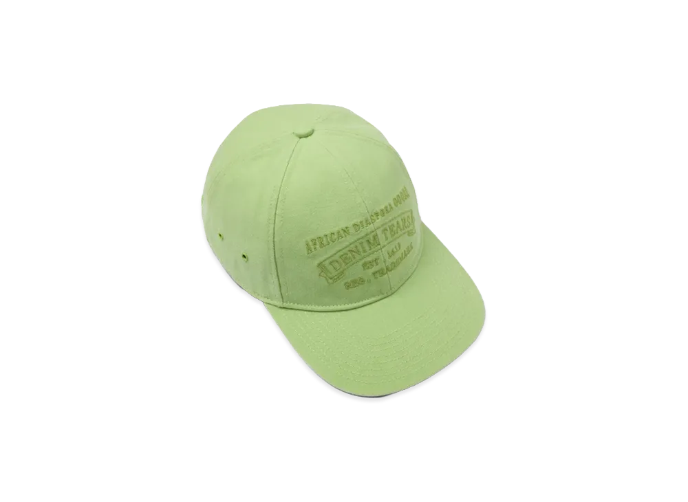 DENIM TEARS Mono ADG Stamp Cap "Lime"