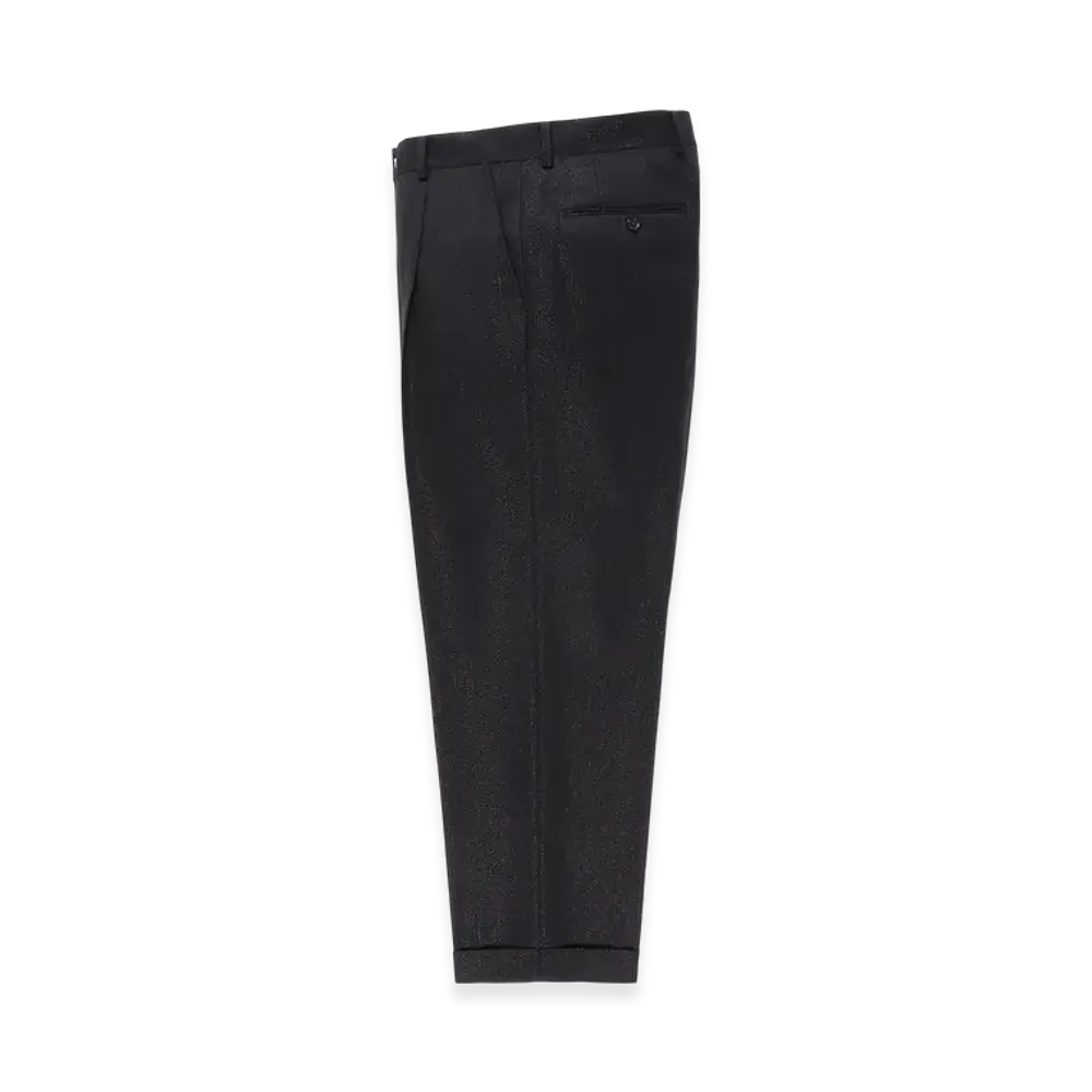 WACKO MARIA x Dormeuil Glitter Pleated Trousers Type-2 "Black"