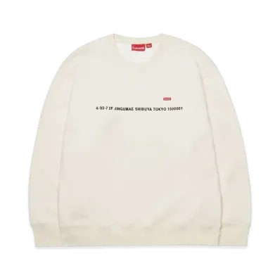 Supreme Shop Small Box Crewneck (Tokyo) "Natural"