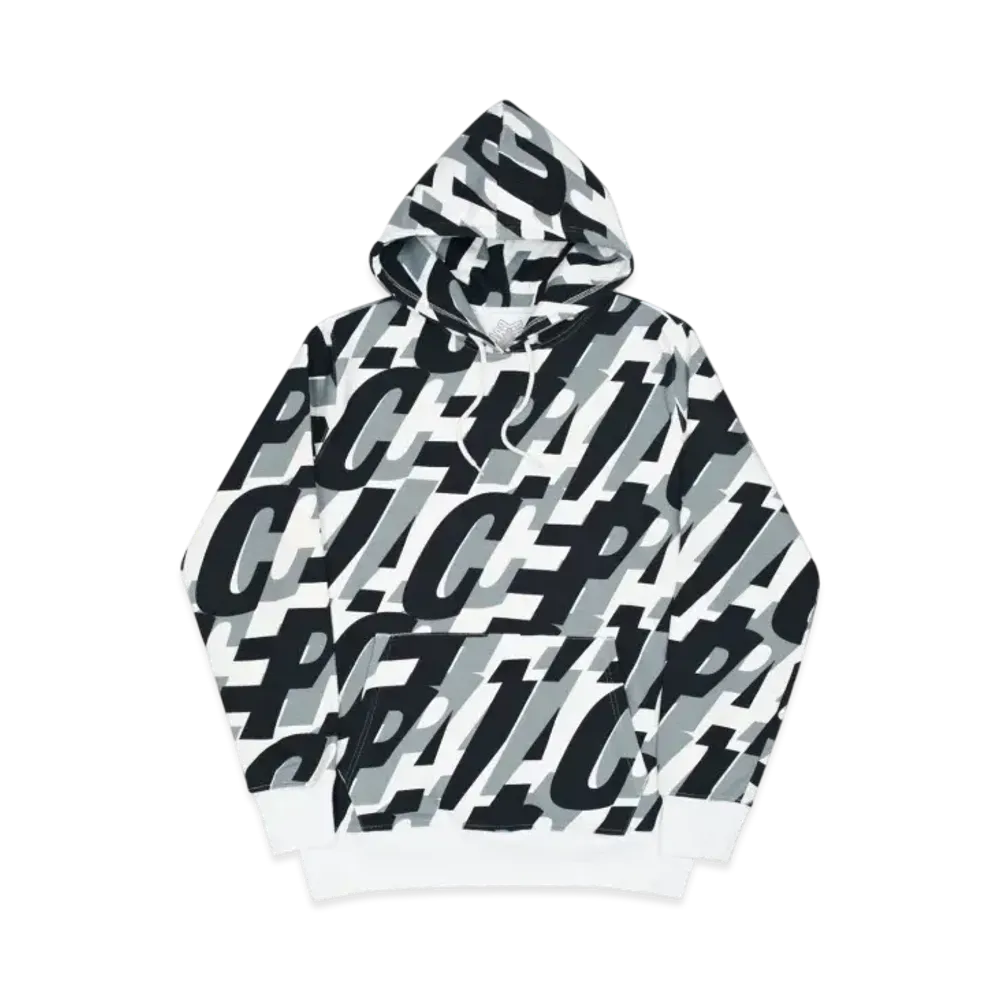 PALACE Repeat After Me Hood "Grey White"