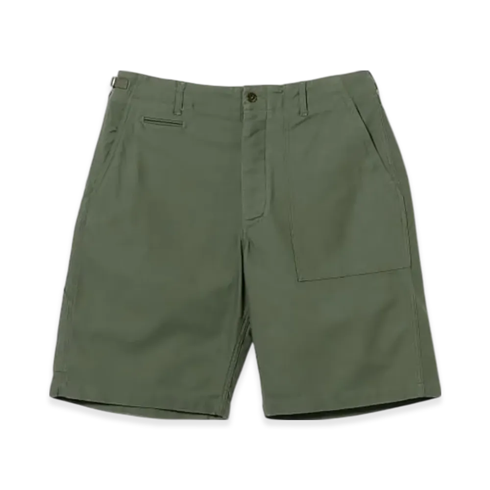 ENGINEERED GARMENTS x BEAMS Exclusive Peg / Glassfield Pants Backsatin Shorts "Military"