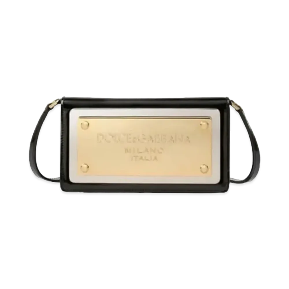 Dolce&Gabbana Phone Bag Maxilogo Plate "Black"