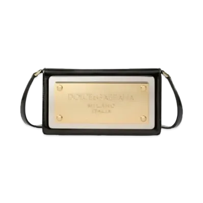Dolce&Gabbana Phone Bag Maxilogo Plate "Black"