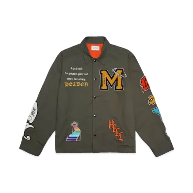 MAYO EXCLUSIVE EMBROIDERY COACH JACKET "KHAKI"