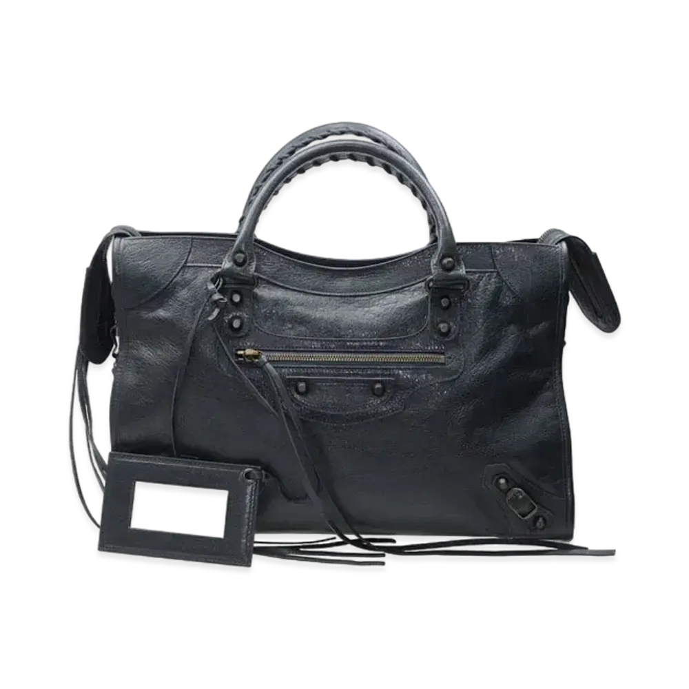 BALENCIAGA Handbag Lambskin "Grey"