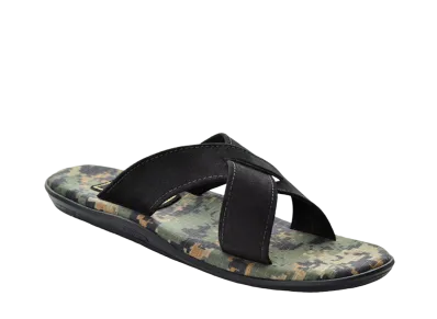 ISLAND SLIPPER Women's Fabric Slide "Stalker Camo/Black" 19PBF223