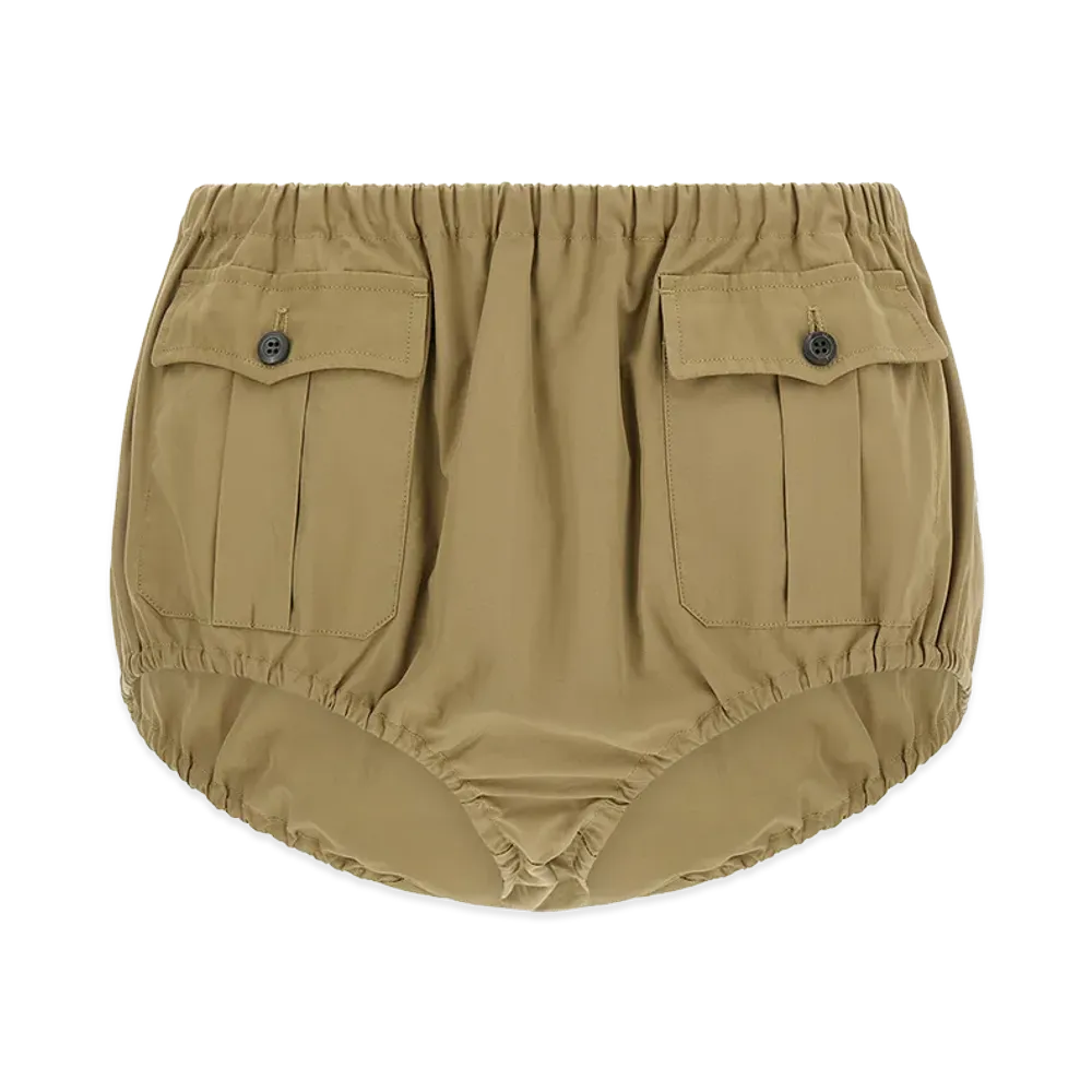 PRADA Women's Poplin Shorts "Beige"