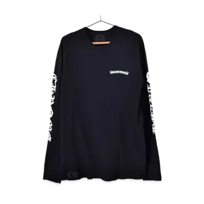 Chrome Hearts Scroll Logo Thermal L/S T-Shirt "Black"