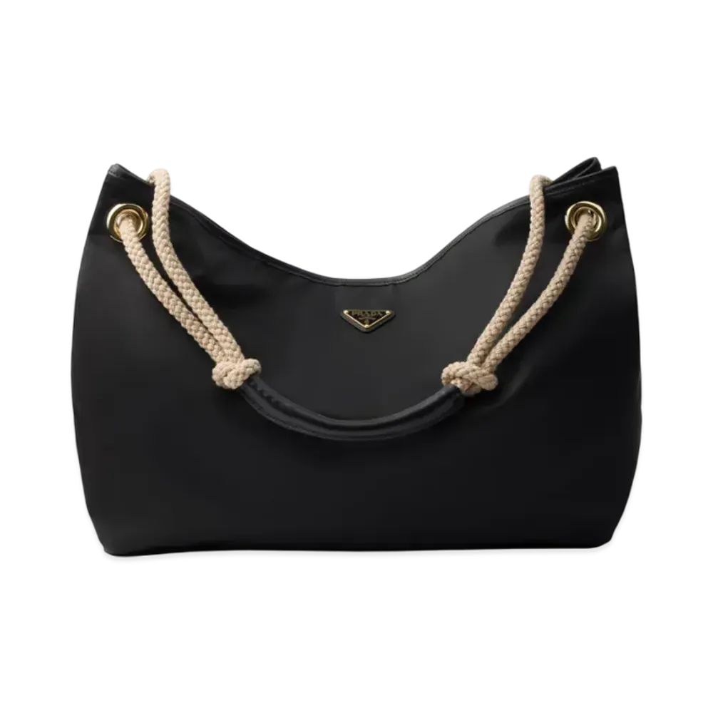 PRADA Mariner Large Re-Nylon Shoulder Bag "Black"