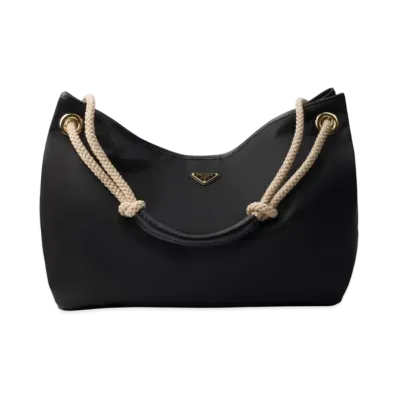 PRADA Mariner Large Re-Nylon Shoulder Bag "Black"