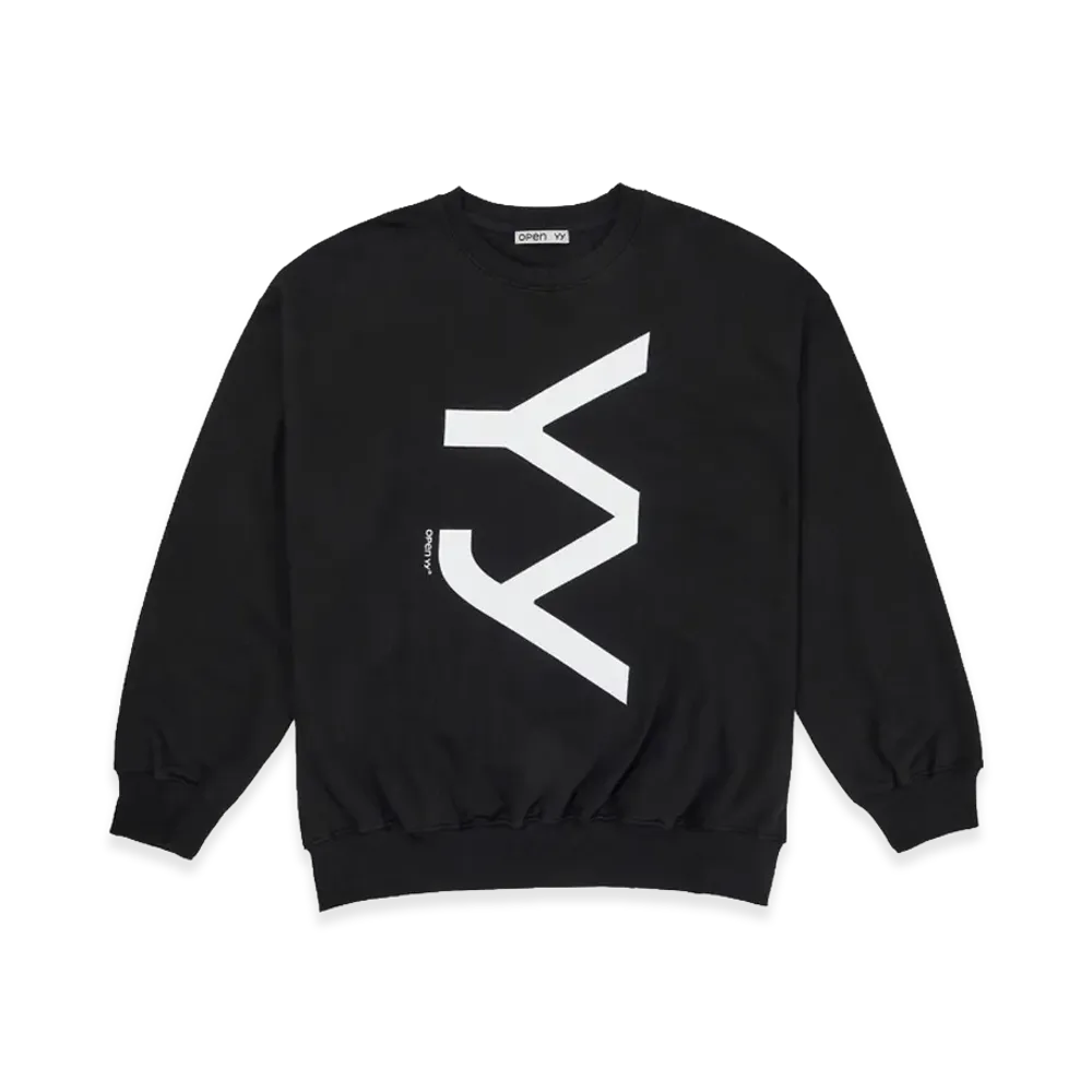 OPEN YY Women's Over-Sized Sweatshirt "Black"
