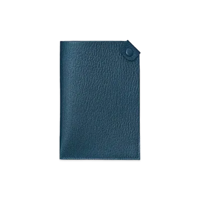 Hermes Tarmac Passport Holder "Deep Blue"