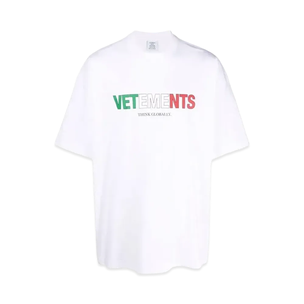 VETEMENTS Italy Logo Tee "White"