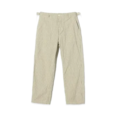 ENGINEERED GARMENTS Workaday Fatigue Pant - Cotton Seersucker "Navy/Natural"