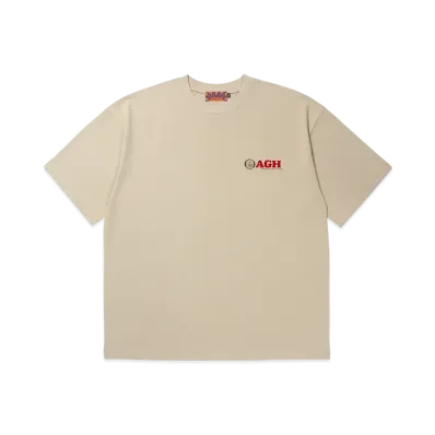 APHRODITEGANG Raw AGH Print S/S Tee "Light Brown"