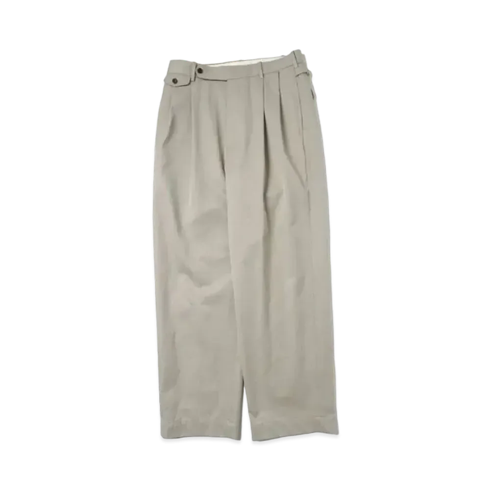 A.PRESSE Type.2 Melange Gabardine Trousers "Ecru"