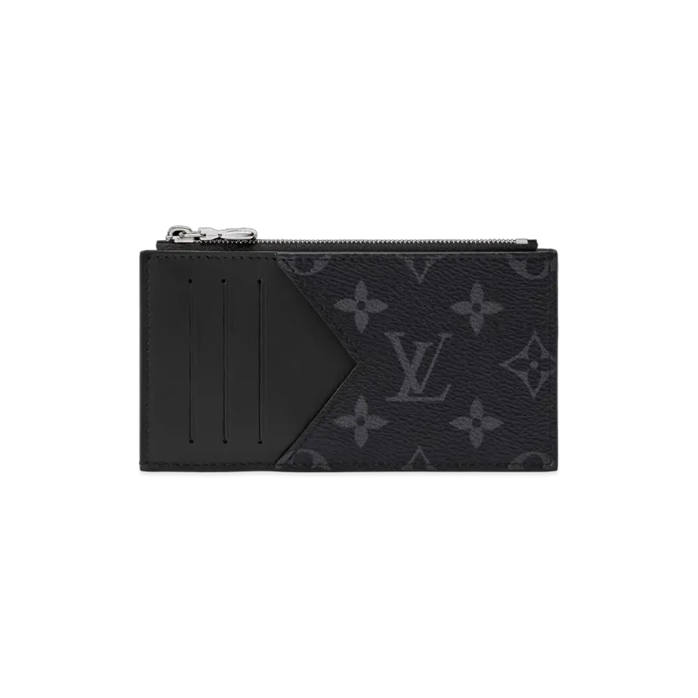Louis Vuitton Coin Card Holder Monogram Eclipse "Black"