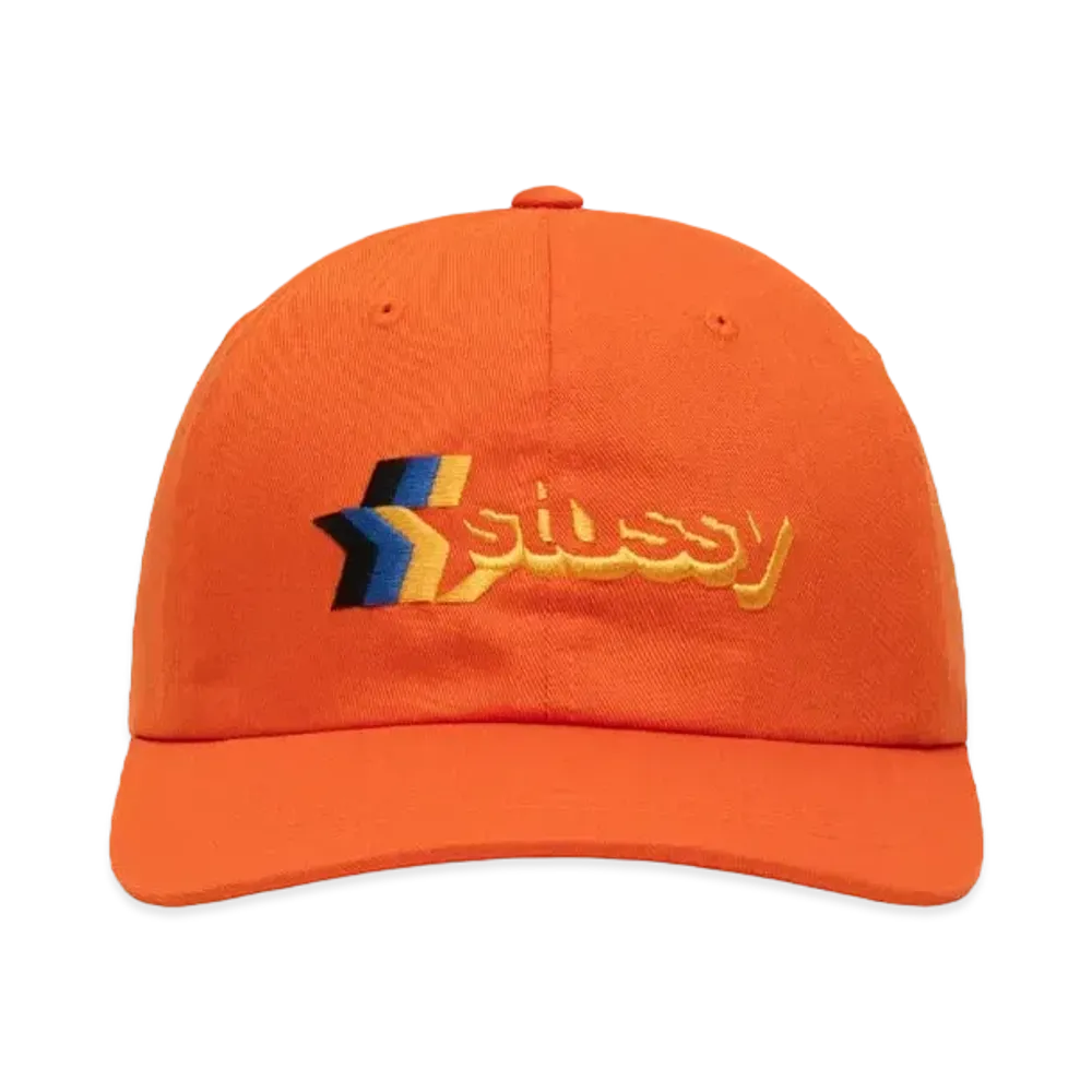 Stussy Low Pro 3 Star Strapback "Orange"