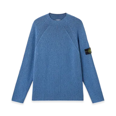 Stone Island 5100023 Vanise Full Rib RWS Wool "Steel Blue"