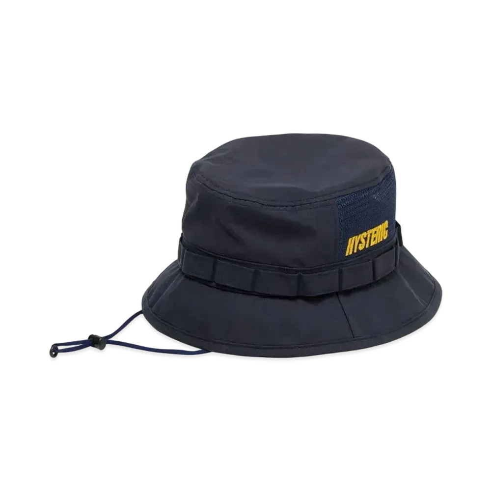HYSTERIC GLAMOUR Logo Embroidered Adventure Hat "Navy"