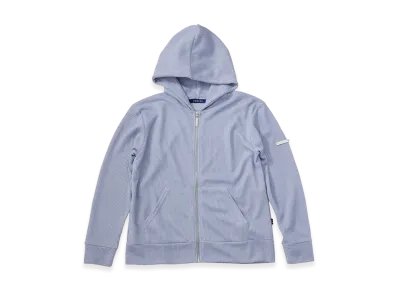 FEELS. Thermal Zip Up Hoodie "Light Blue"