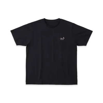 FEELS. One Point Logo Stitch T-Shirt "Black/Light Pink"