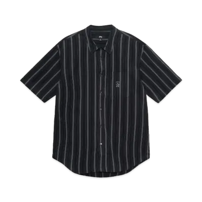 Stussy Boxy SS Shirt Stripe "Black"