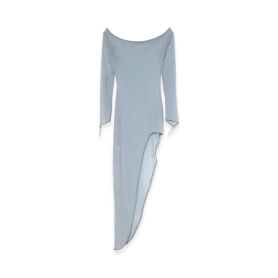 THEREDTHREAD G Tech Jersey Sheer Dress "Gray"