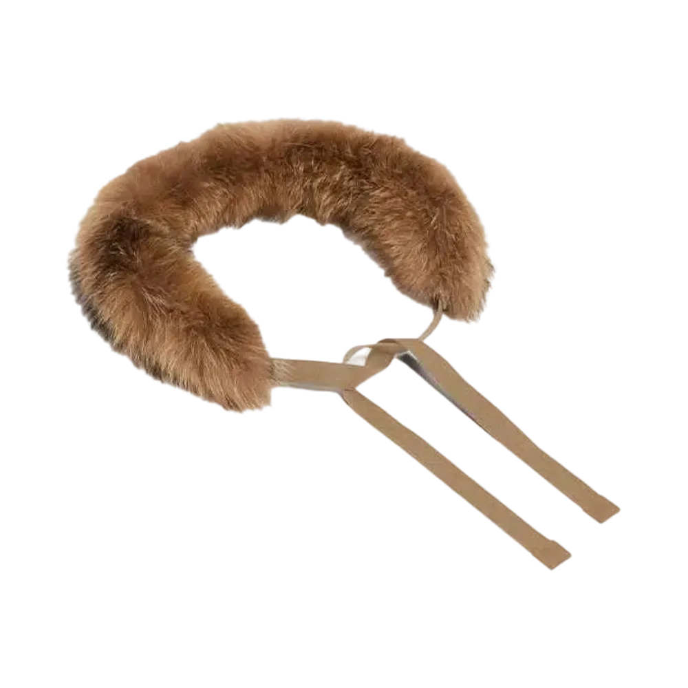 Max Mara Chelson Fox Fur Hood Trim "Camel"