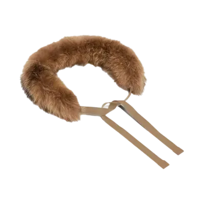 Max Mara Chelson Fox Fur Hood Trim "Camel"