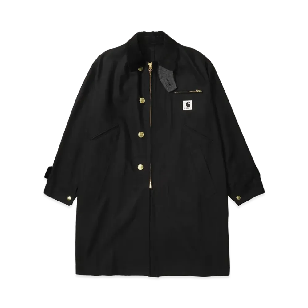 sacai x Carhartt WIP Duck Coat "Black"