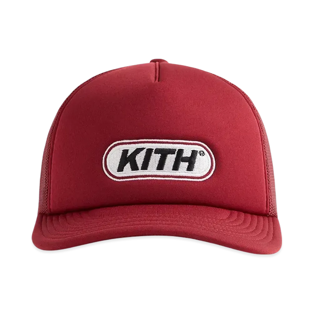 Kith Poly Foam Fast Logo Patch Nolan Trucker Hat "Allure"