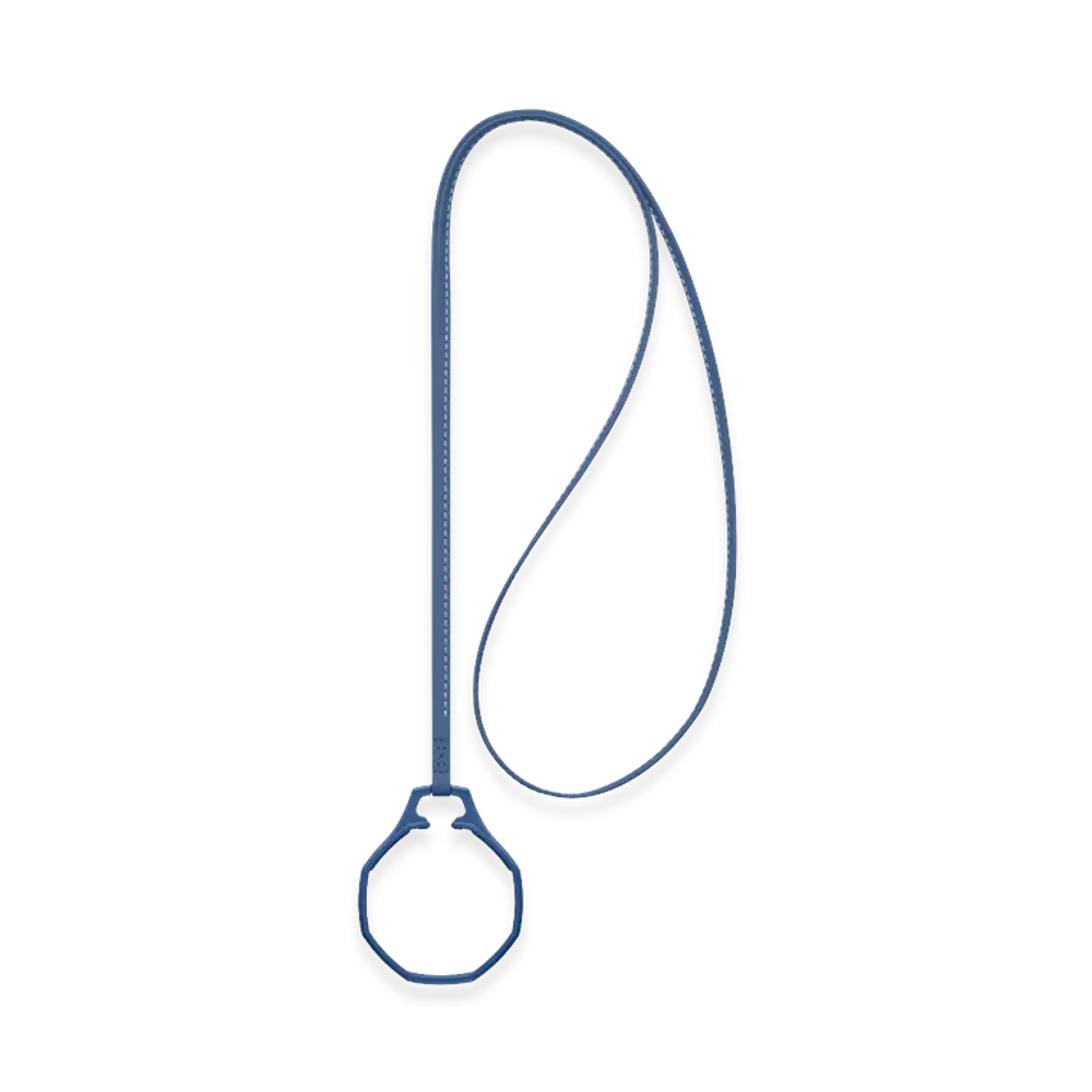 Swatch Royal Pop Leather Lanyard Lan Ba "Blue"