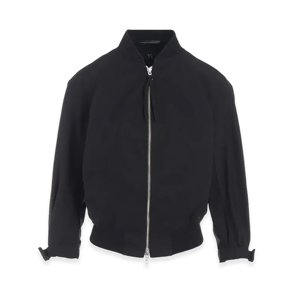 Y's Cotton Twill Short Blouson "Black"