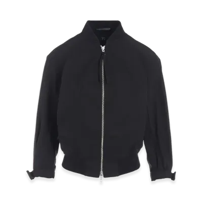Y's Cotton Twill Short Blouson "Black"