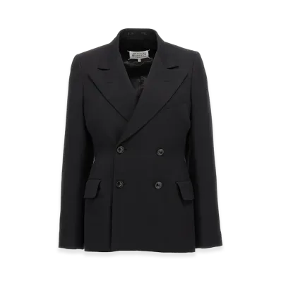 Maison Margiela Women's Double-Breasted Blazer "Black"