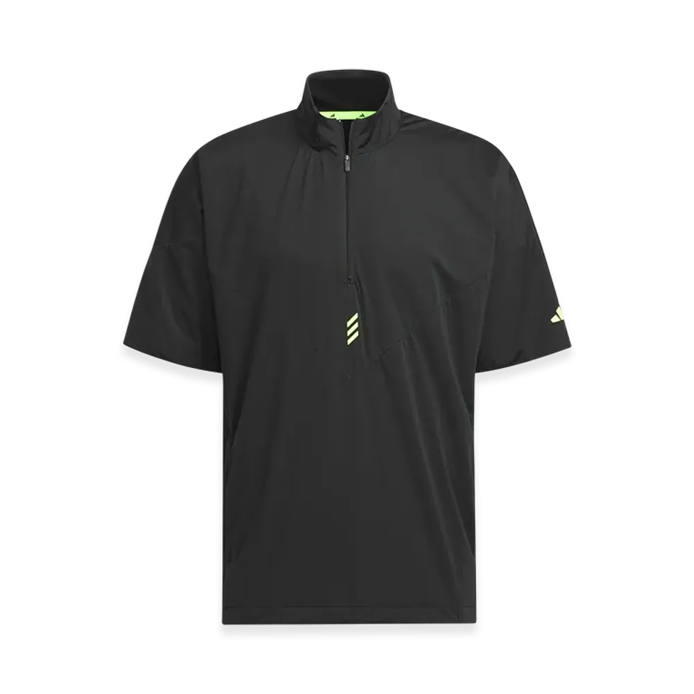 adidas Golf Codechaos Half-Zip Short-Sleeve Windbreaker "Black"