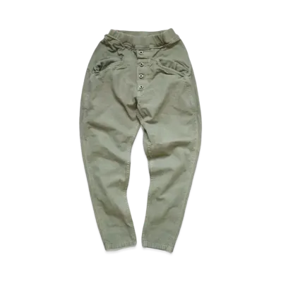 KAPITAL THIN CANVAS SARUERNOUBEL PANTS "Khaki"