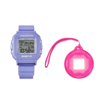 Casio G-Shock Baby-G Plus BGD-10 Digital L Watch With Watch Holder Set "Lilac"