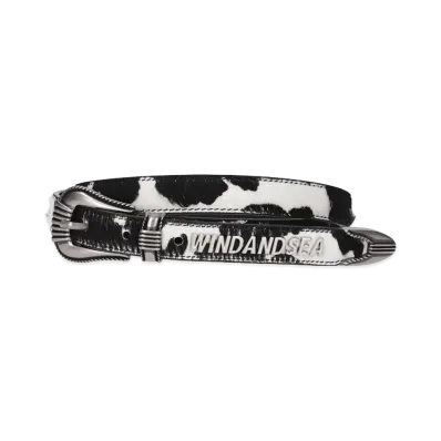 WIND AND SEA Cow Leather Belt "Black Other"