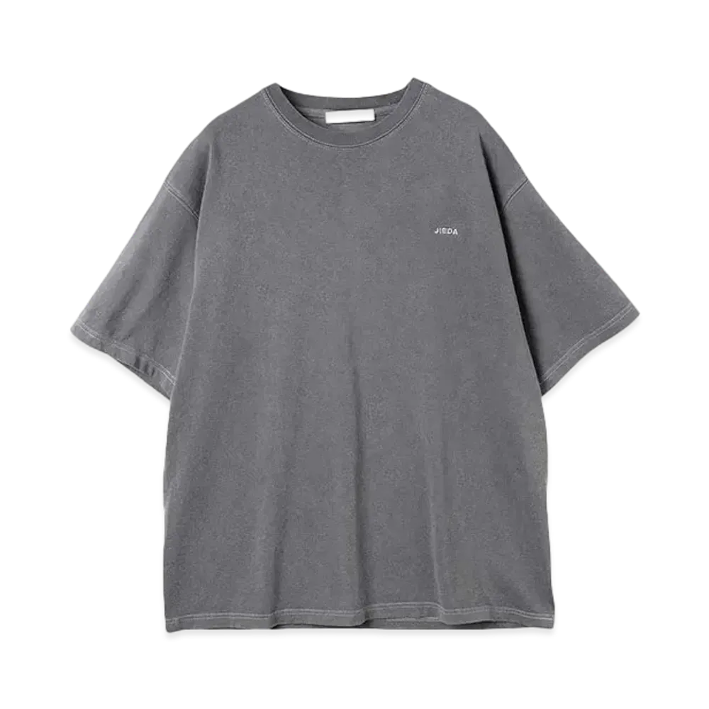 JieDa OVERDYE EMBROIDERY S/S TEE "BLACK"