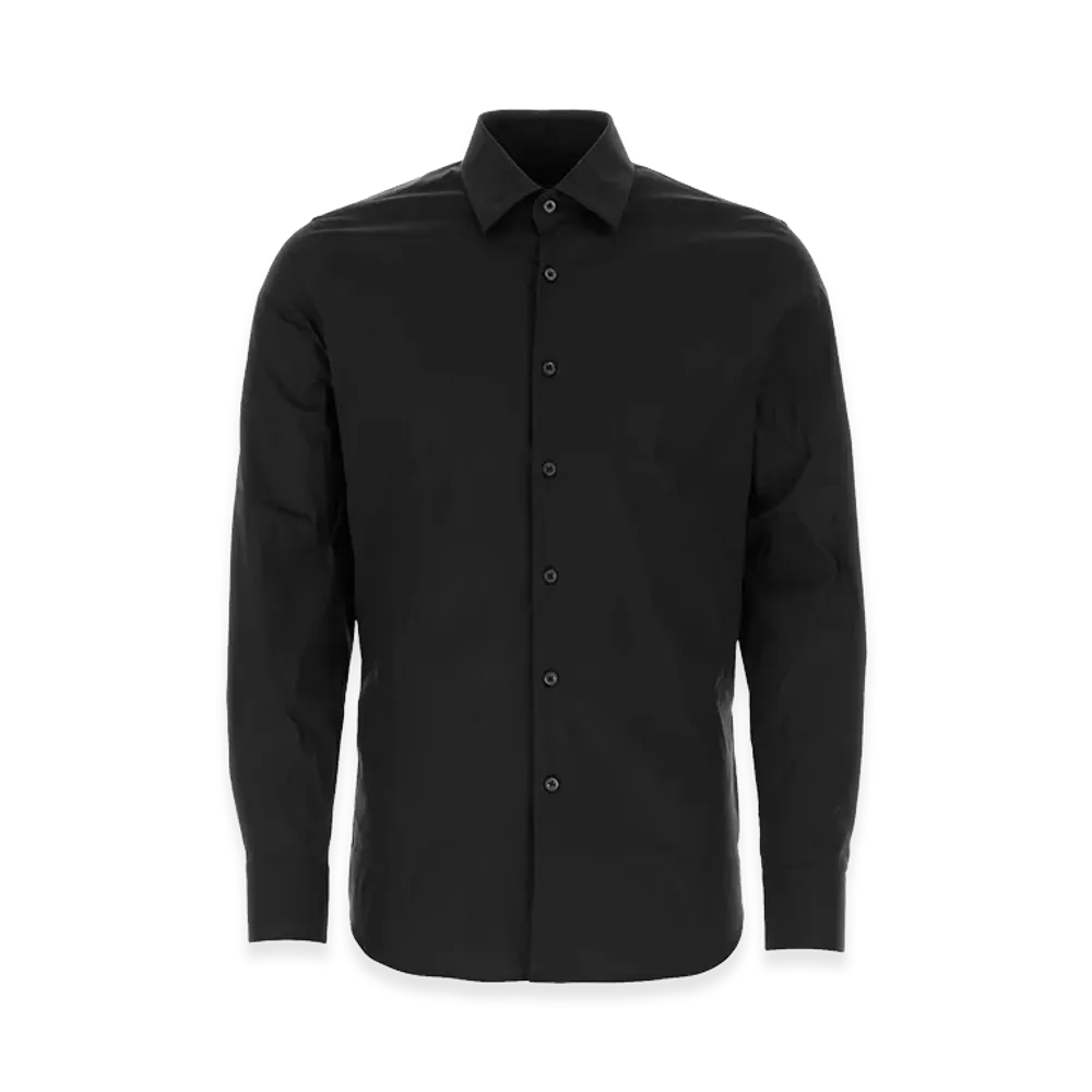PRADA Stretch Poplin Shirt "Black"