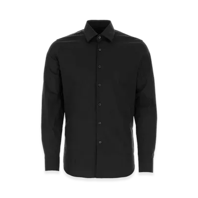 PRADA Stretch Poplin Shirt "Black"