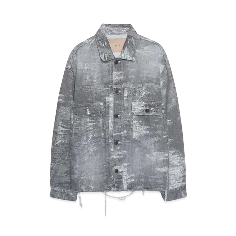TAAKK 2ND TYPE DENIM JACKET "BLACK BLEACH"