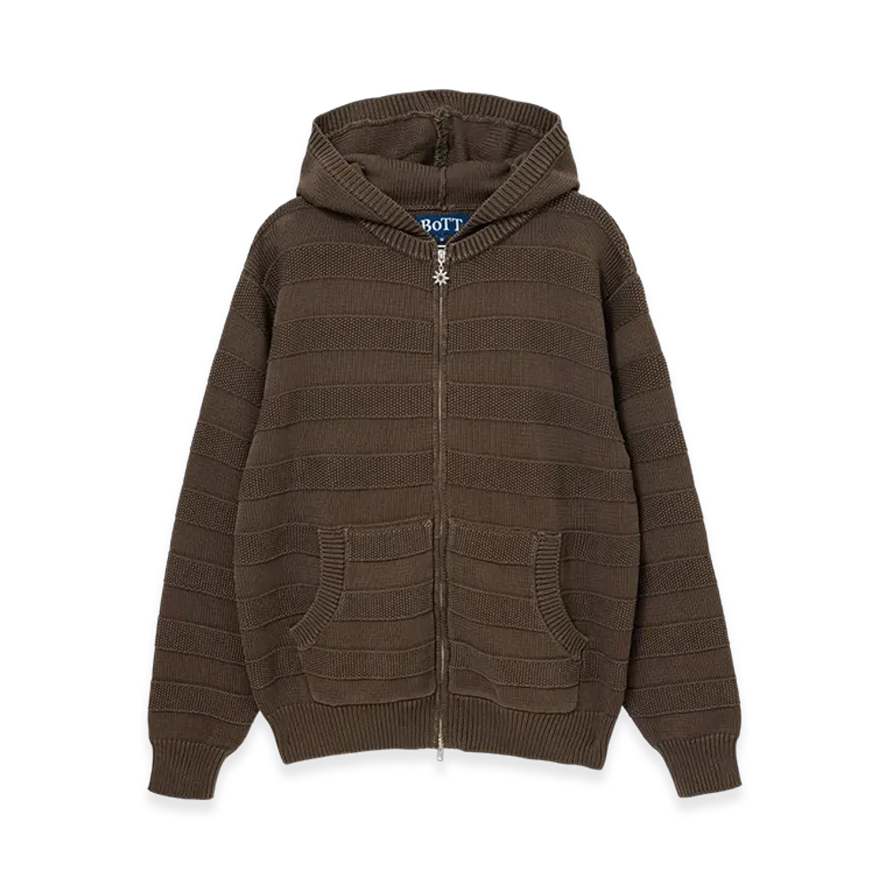 BoTT Knit Zip Hoodie "Brown"