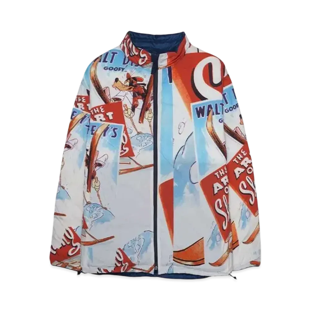 DISNEY x PORTER CLASSIC V/P PC LINER NYLON COLLECTION ZIP UP JACKET /DISNEY GOOFY "BLUE"
