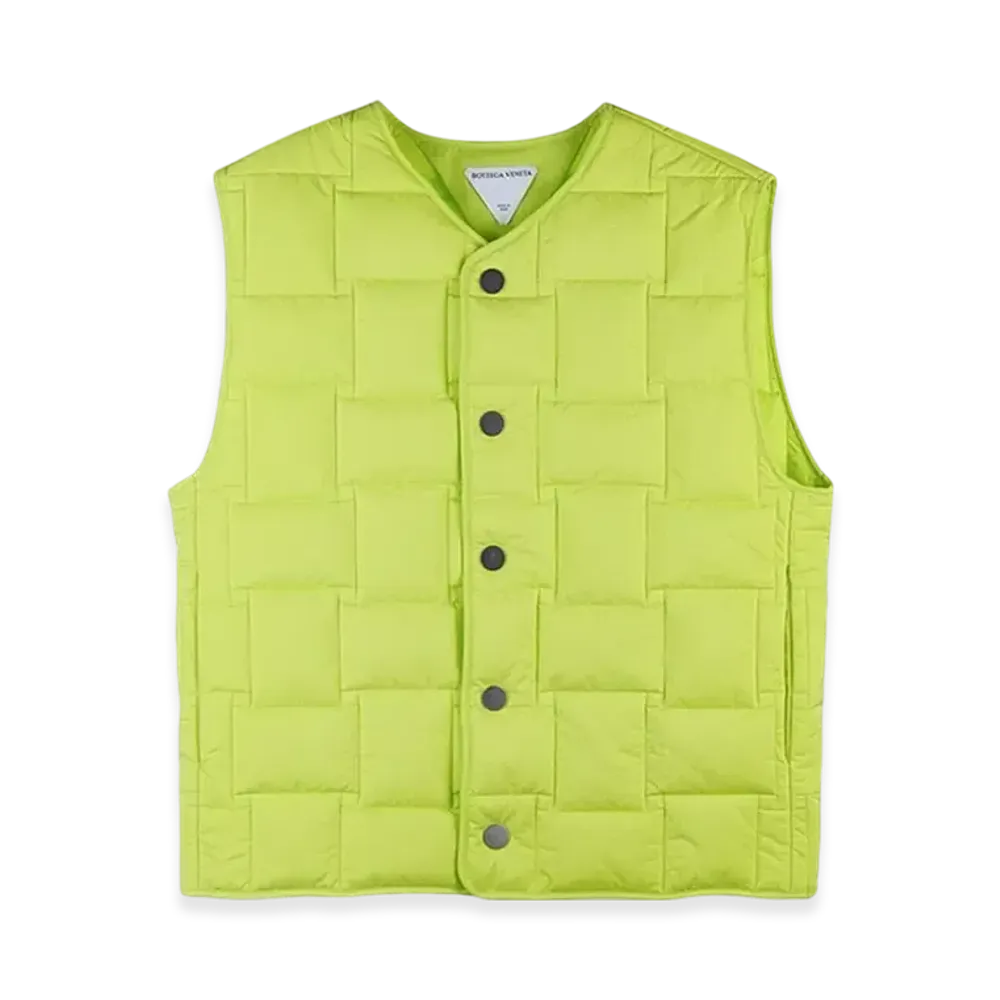 Bottega Veneta Women's Nylon Vest "Acid Kiwi"