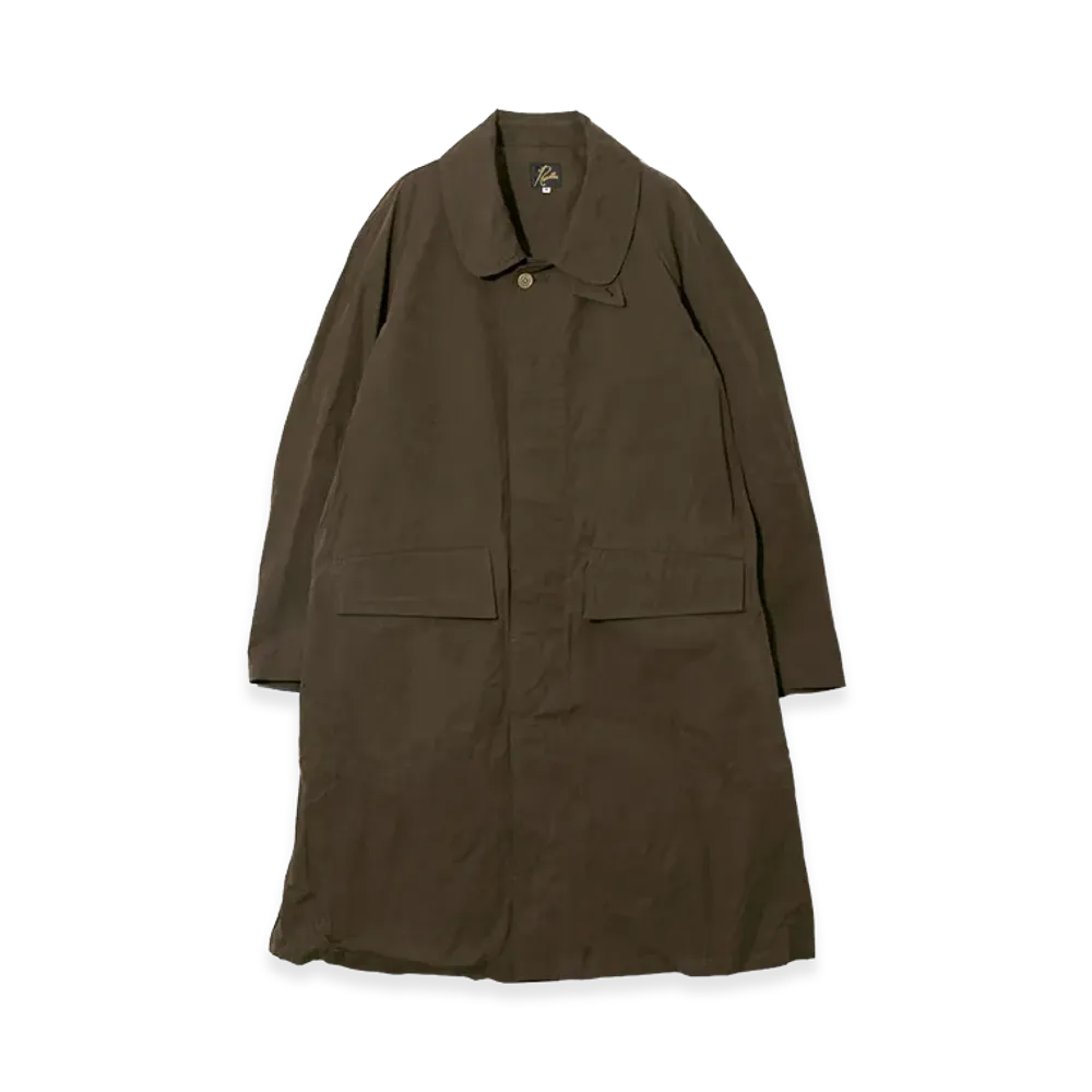NEEDLES Bal Collar Coat - Waxed Cloth "Brown"