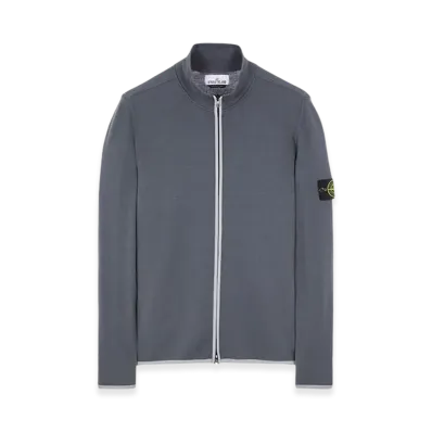 Stone Island 503A1 Stretch Wool Knit Cardigan - 23FW "Lead"