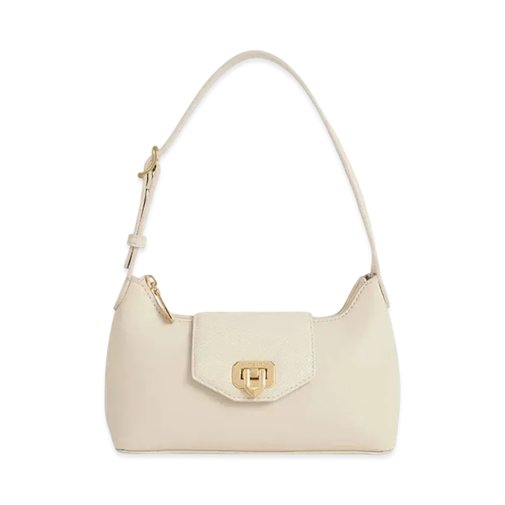 CHARLES & KEITH Arwen Belt Shoulder Bag "Beige"